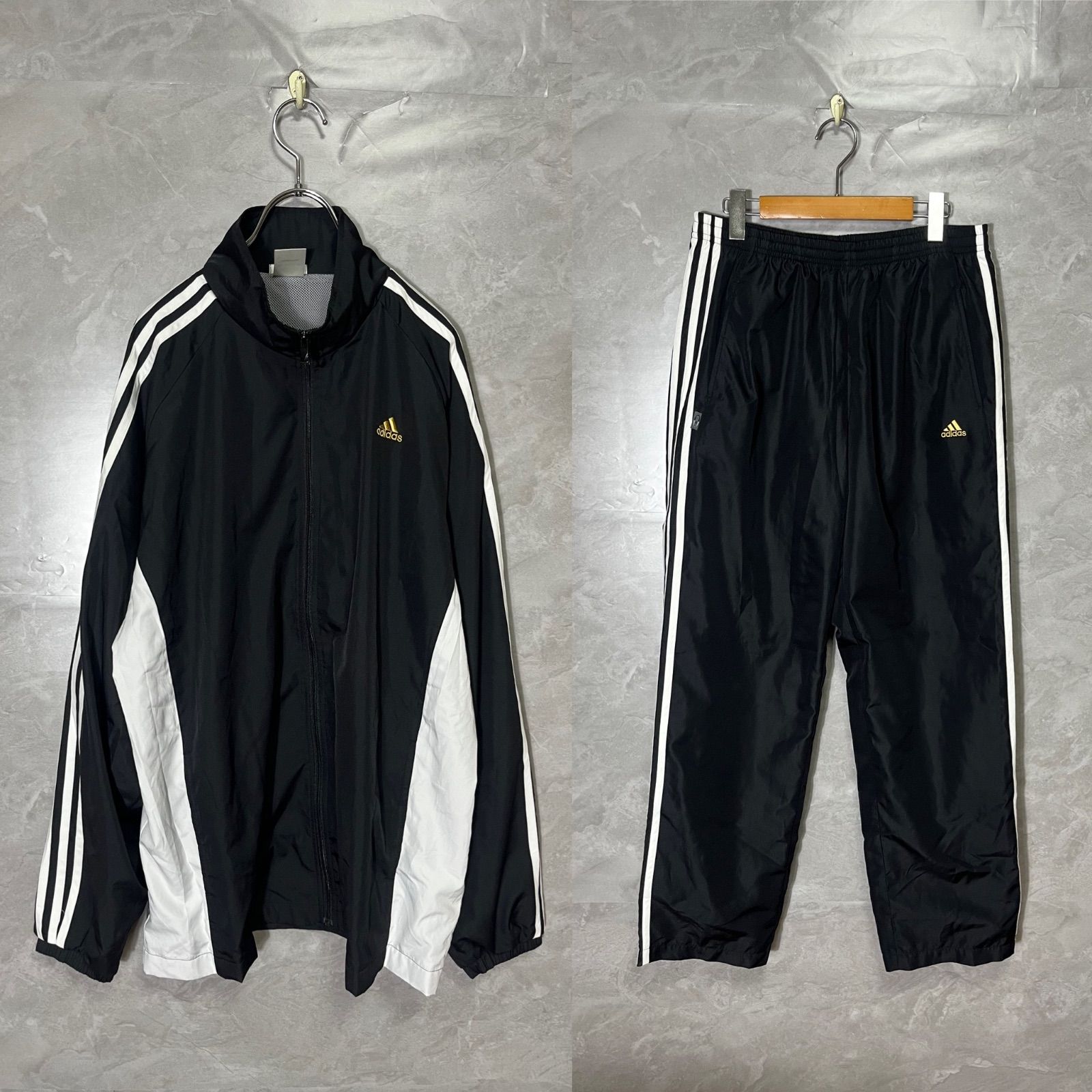 adidas アディダス Clima365 ジャージ セットアップ 上下 黒 O XL