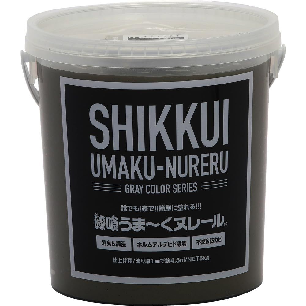 日本プラスター うま?くヌレール ５ｋｇ コンクリートグレー 12UN14pms 08af5852