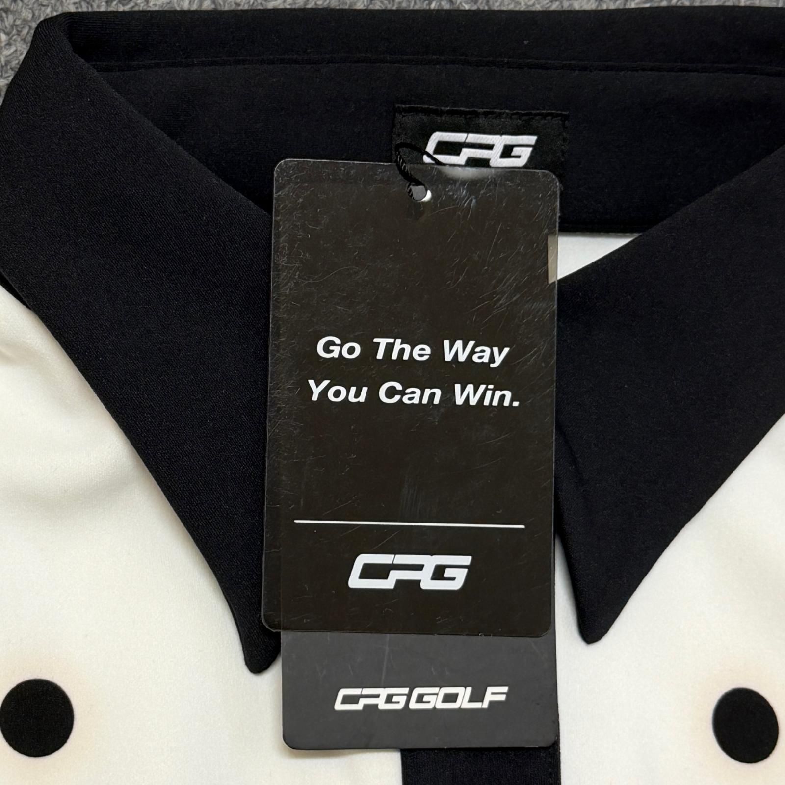 参考上代33000円 未使用 CPG GOLF ノースリーブストレッチポロ
