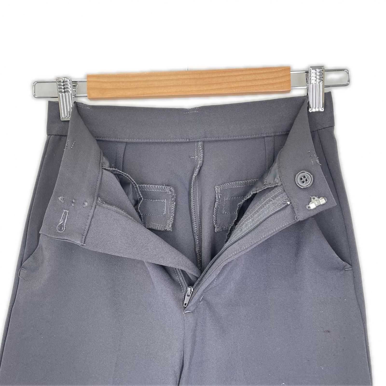 GRAIL グレイル 無地 オールシーズン パンツ ポリエステル グレー