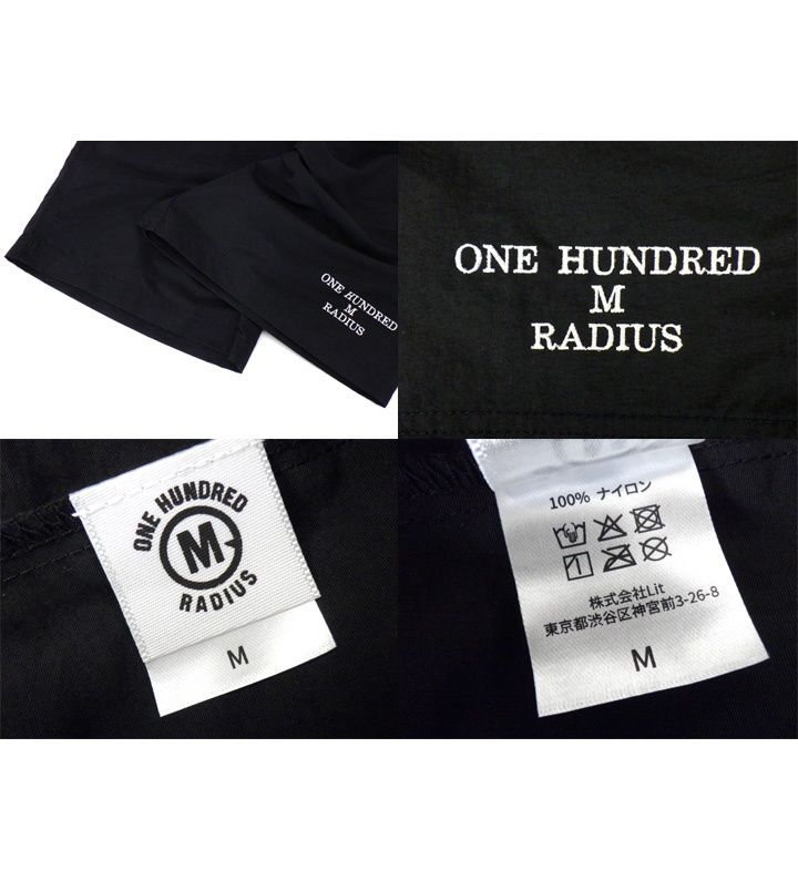 ワン ハンドレッド エム レイディアス ONE HUNDRED M RADIUS 【 Logo