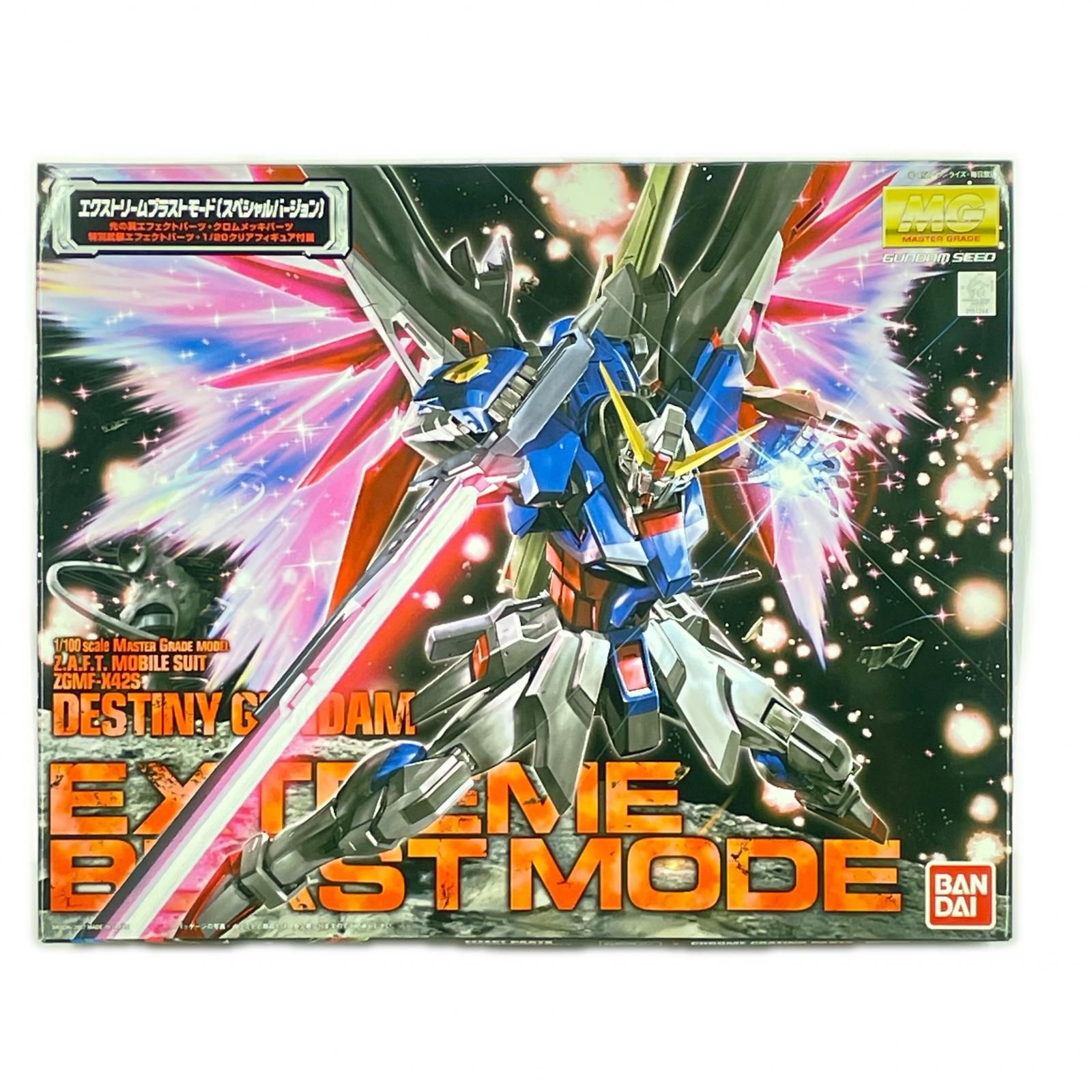 BANDAI MG 1/100 機動戦士ガンダムSEED DESTINY デスティニーガンダム エクストリームブラストモード プラモデル 未組立品