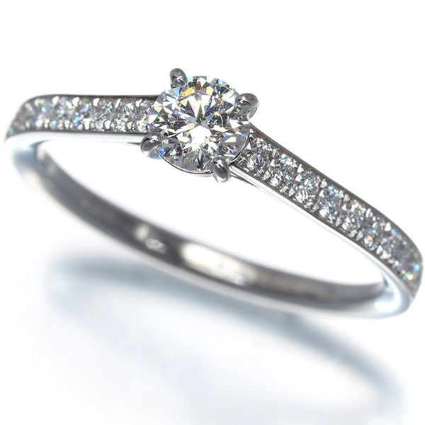 俄 ニワカ リング ダイヤ ダイヤモンド 0.27ct E VVS2 3EX 花篝 一粒 11号 Pt950 鑑定書 #197231 64,900円
