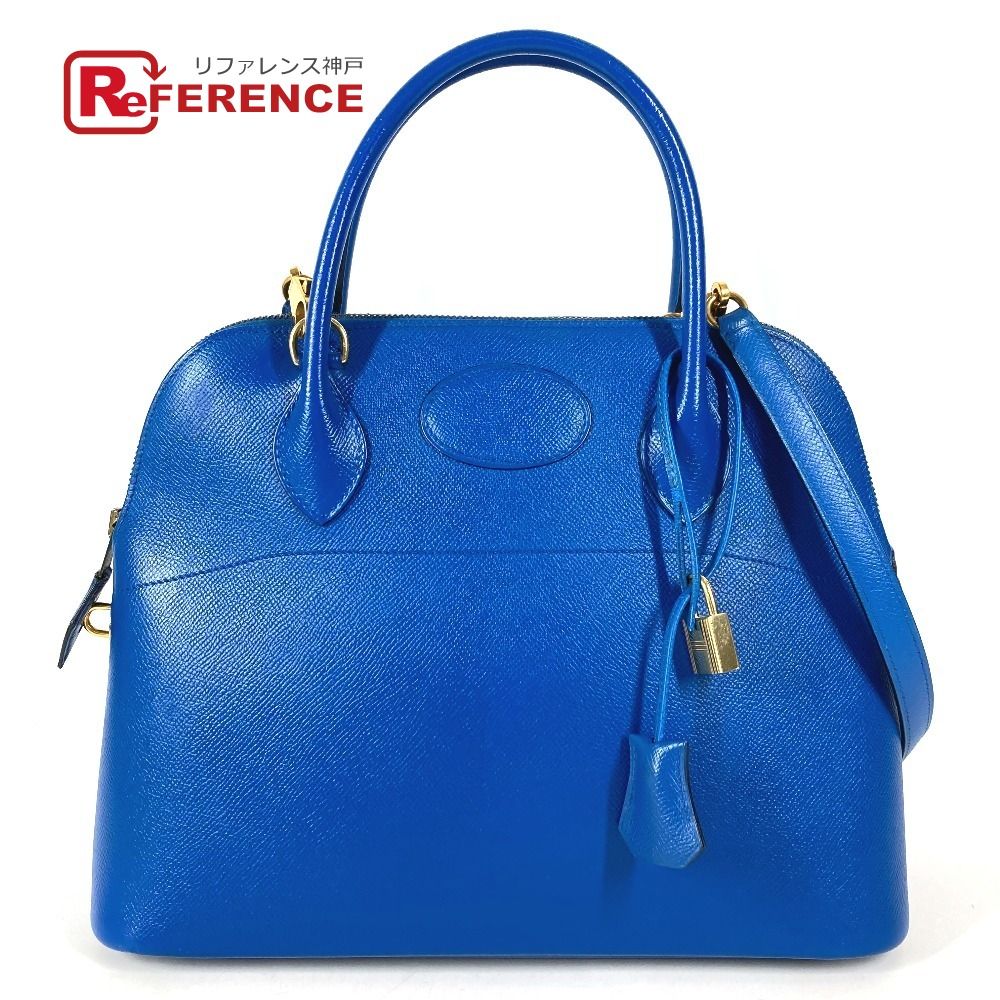 HERMES エルメス ハンドバッグ ボリード31 ボリード 31 エプソン ブルー