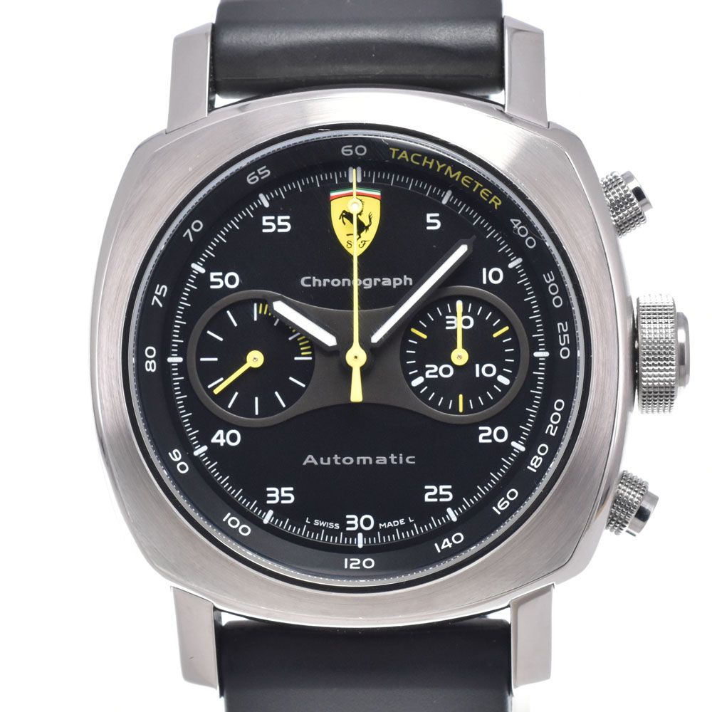 パネライ PANERAI FER00008 フェラーリ ブラック 自動巻き メンズ 美品 箱・保証書付き 腕時計 R#149387