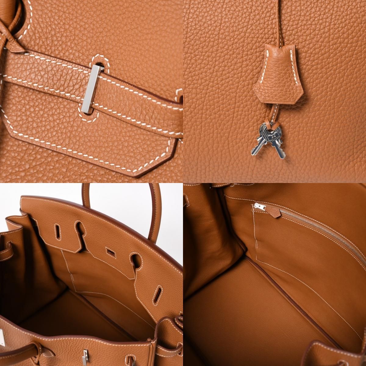 新品同様品 HERMES エルメス バーキン40 ゴールド トゴ 40cm □Q刻印