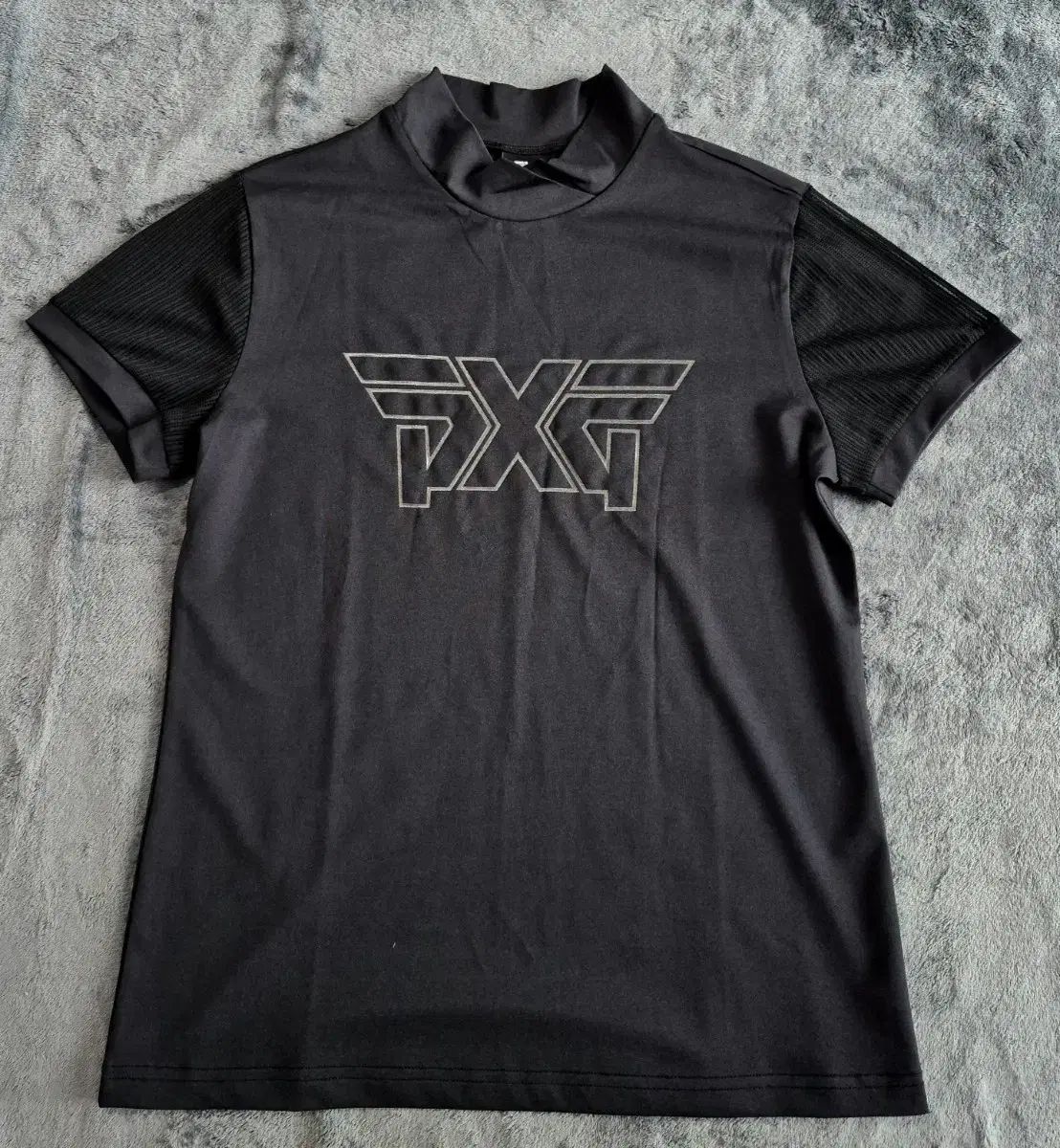 PXG レディース 袖メッシュ モクネック 半袖 ゴルフ Tシャツ M