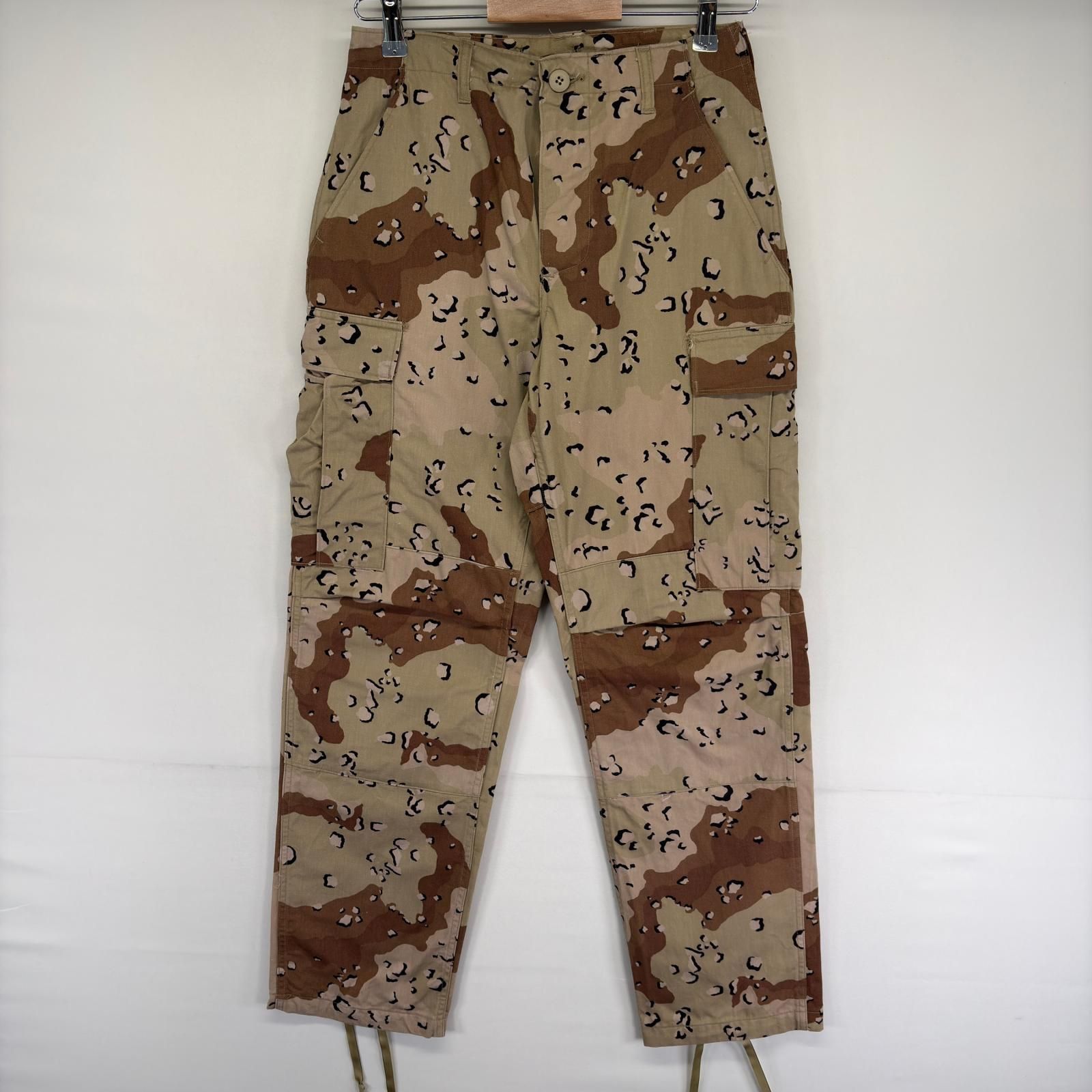 古着 80\'s/80年代 ヴィンテージ ミリタリー MILITARY パンツ チョコチップカモ X-SMALL-REGULAR ベージュ系 カモフラージュ（迷彩） メンズ