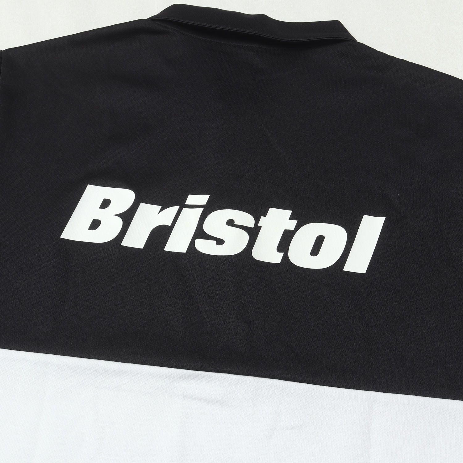 Bristol ロゴ入り シャツ Lサイズ 黒/白 美品】F.C.Real Bristol エフシーレアルブリストル ポロシャツ