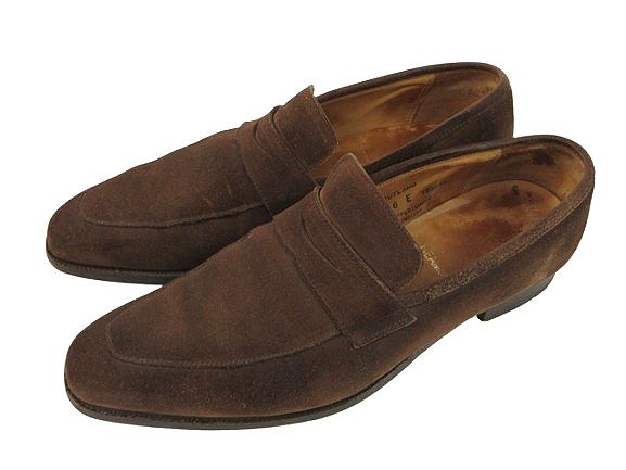 クロケット&ジョーンズ CROCKETT&JONES × BEAMS F ビームス RUTLAND スウェード ローファー 6E 茶色 ブラウン ビジネスシューズ 革靴