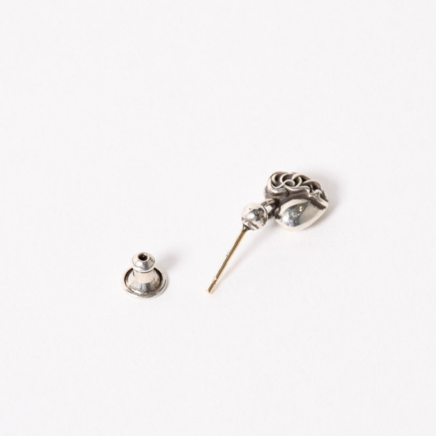 極美品 CHROME HEARTS クロムハーツ ハートドロップイヤリング 片耳 13