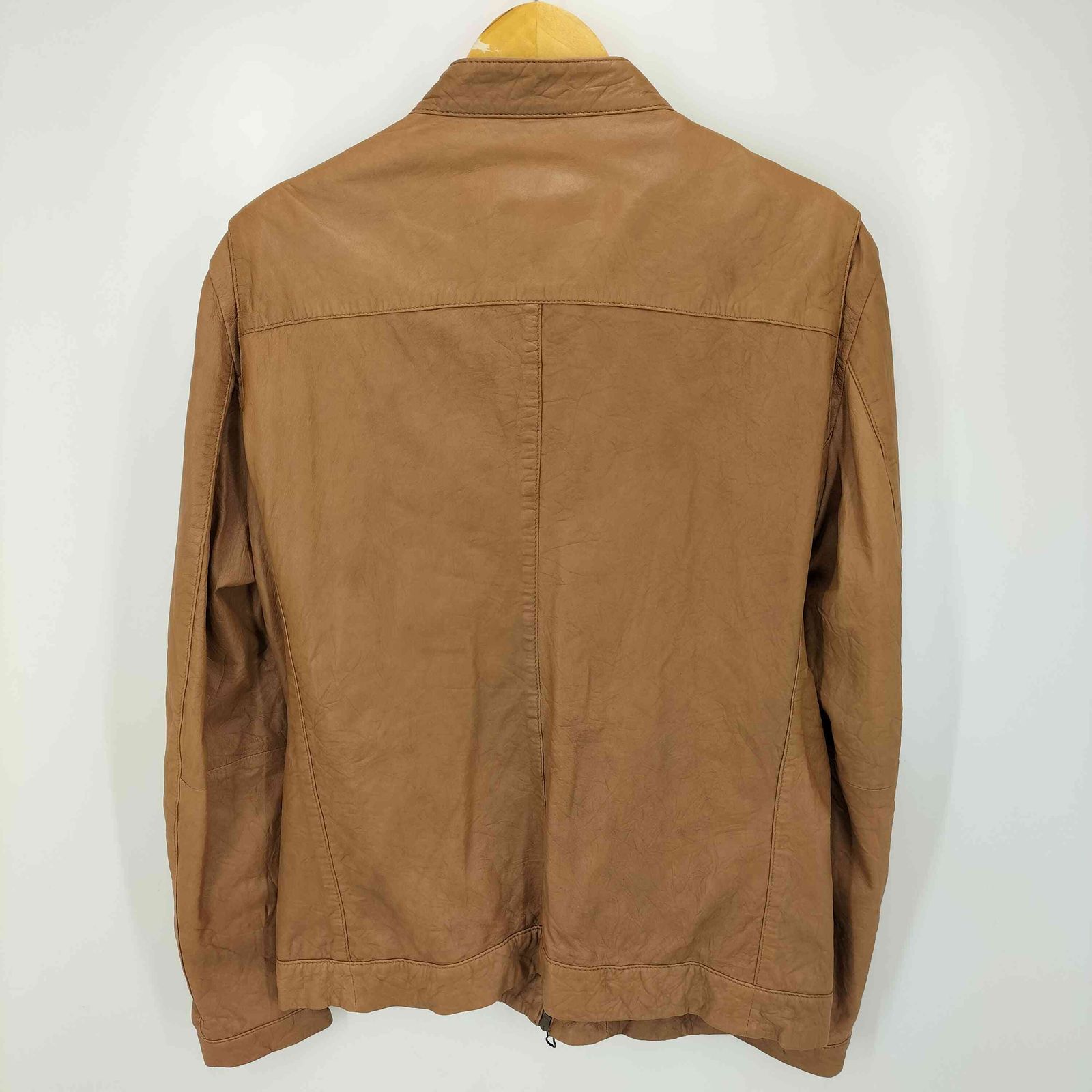 モルガンオム MORGAN HOMME ラムレザー シングルライダースジャケット