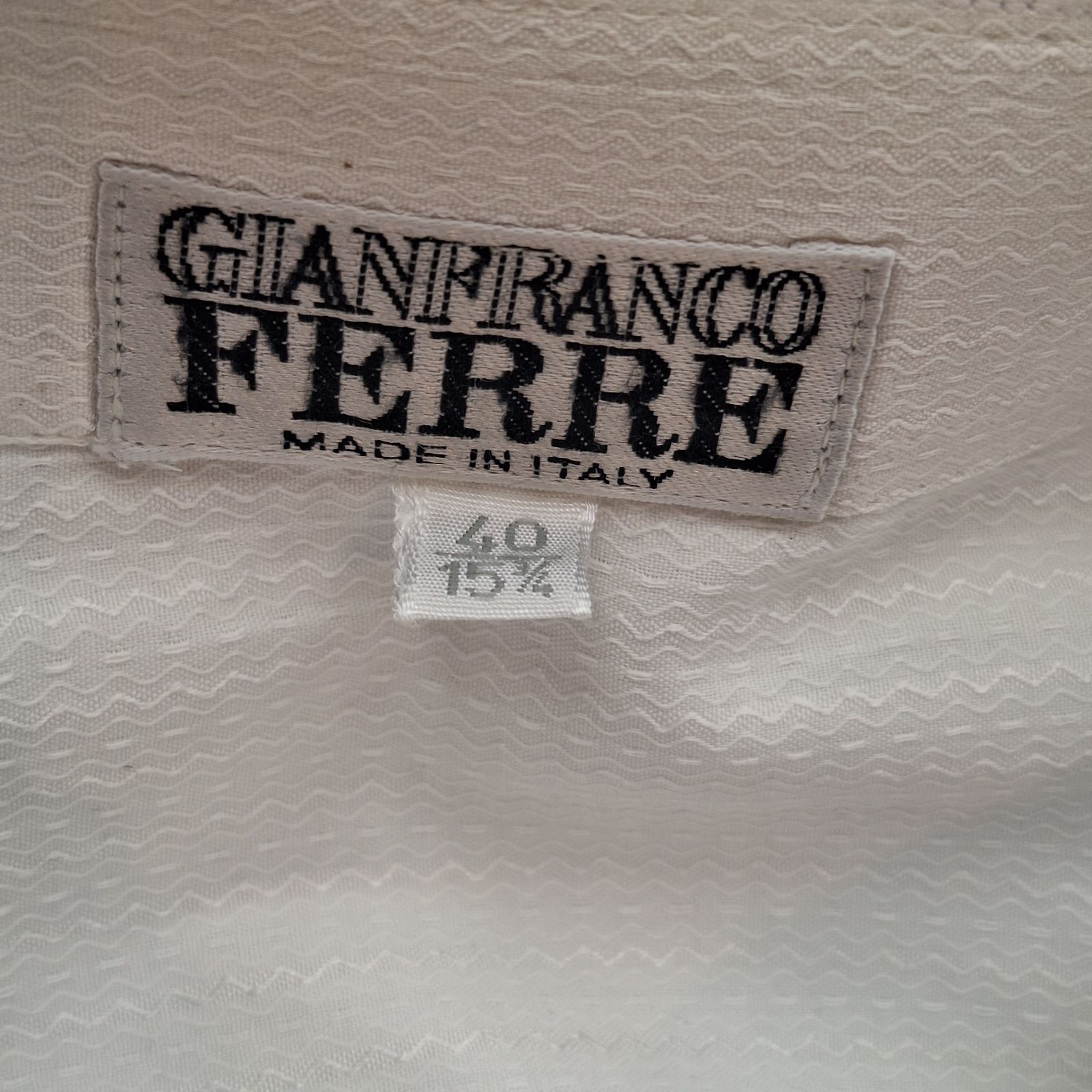 GIANFRANCO FERRE ジャンフランコフェレ シャツ 長袖 ワイシャツ 白