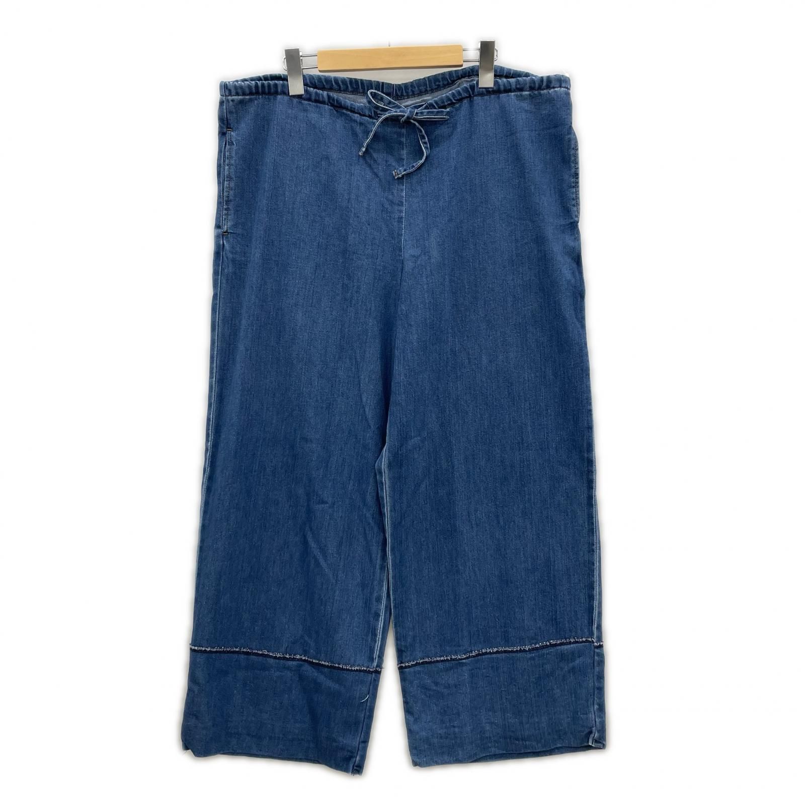 MEYAME メヤメ MEY-2019 WAIST CORD DENIM WIDE PANTSデニムパンツ sizeFREE/ブルー