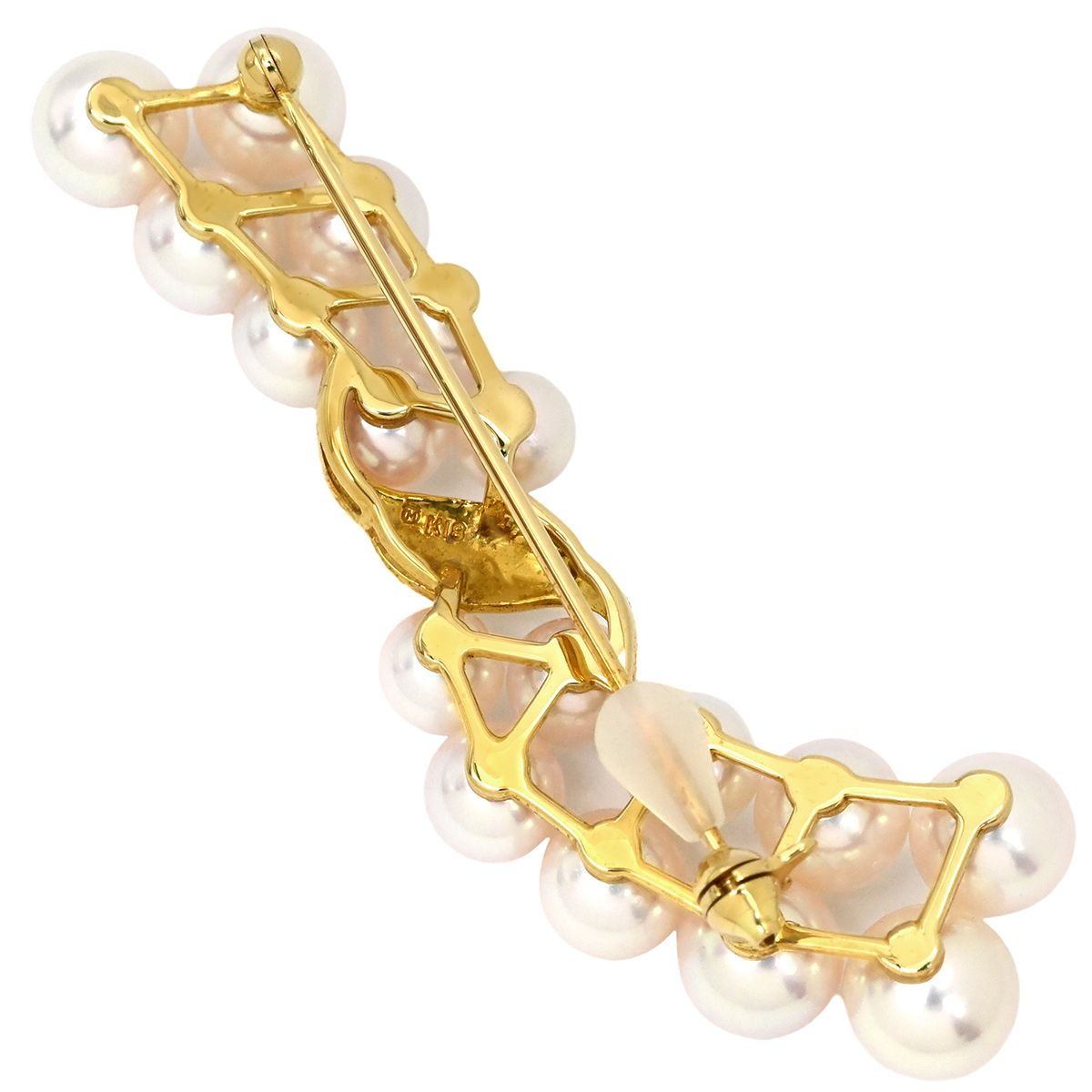 ミキモト MIKIMOTO ブローチ パール デザインブローチ パールホワイト