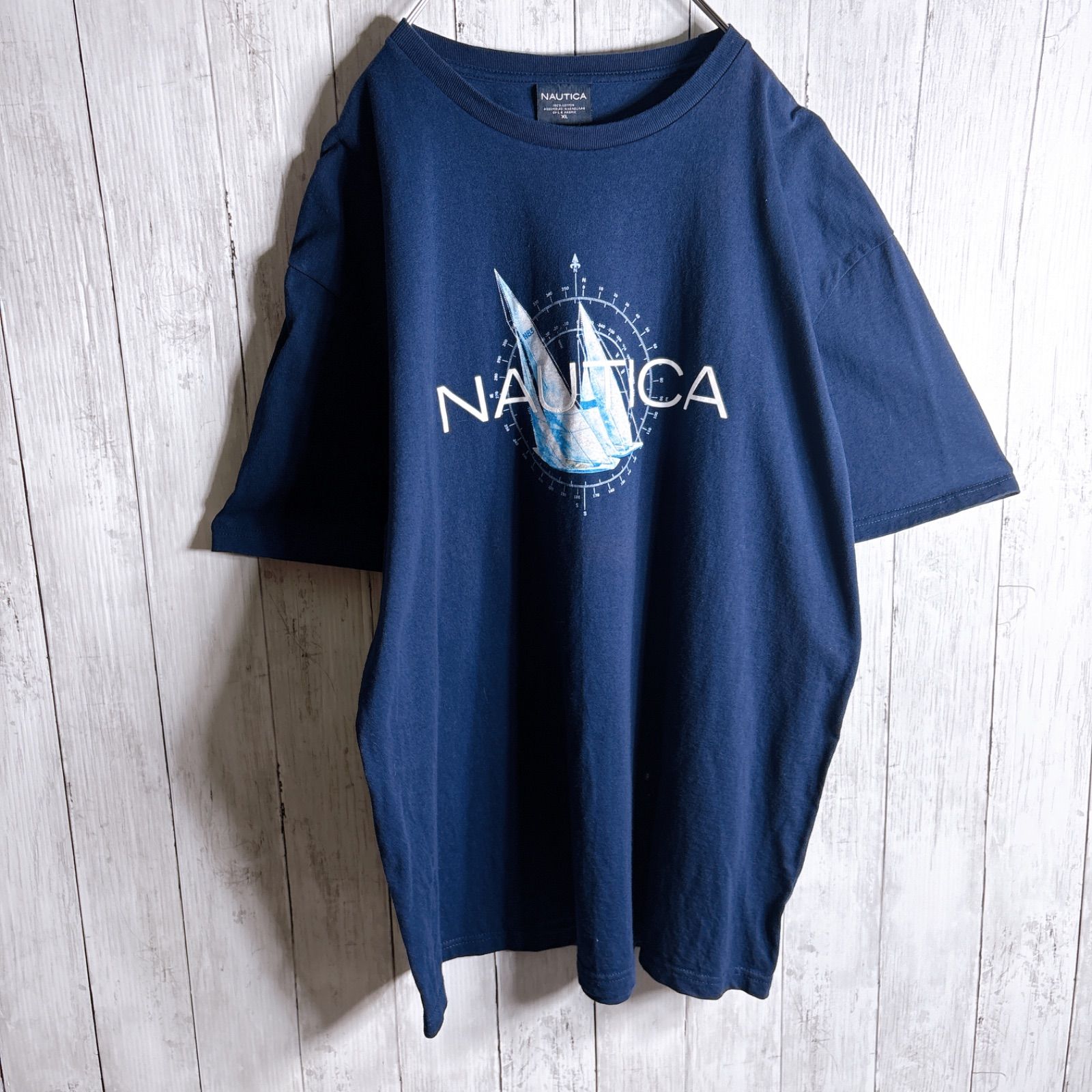 人気デザイン】00s Vintage NAUTICA T-SHIRT ノーティカ ネイビー