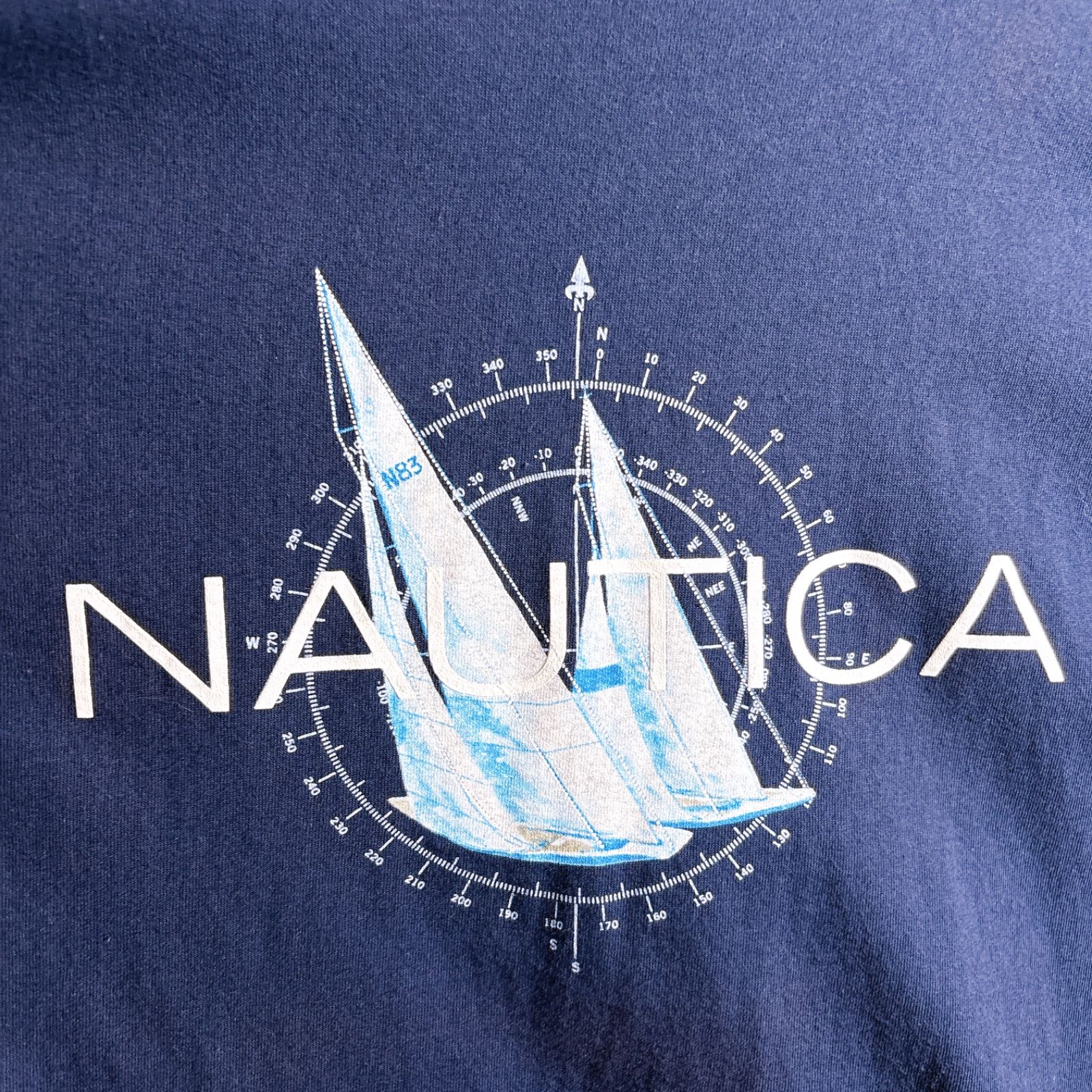 人気デザイン】00s Vintage NAUTICA T-SHIRT ノーティカ ネイビー