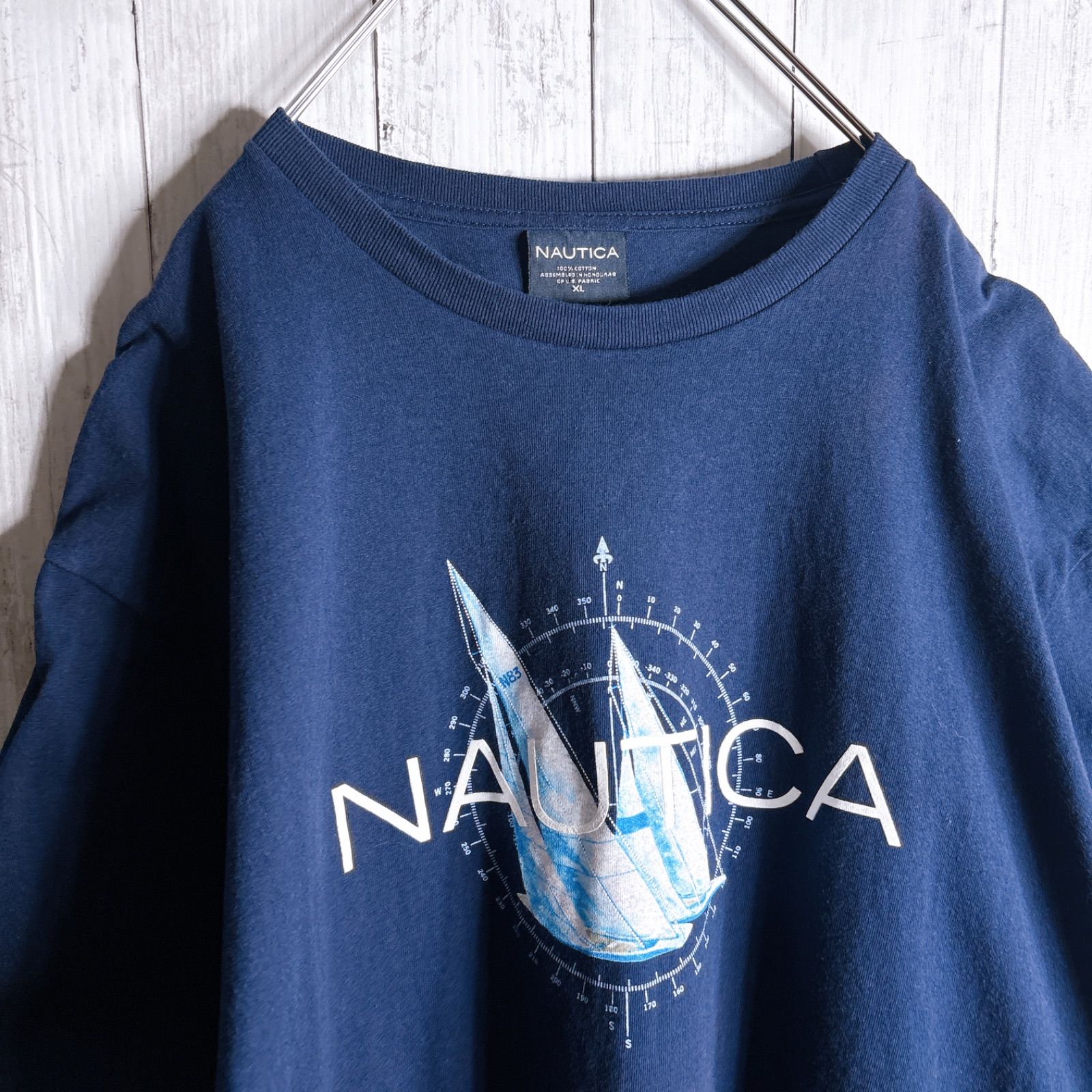 人気デザイン】00s Vintage NAUTICA T-SHIRT ノーティカ ネイビー