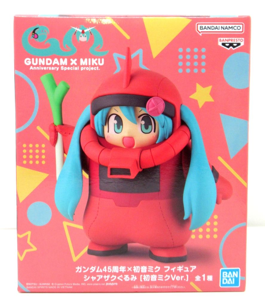 BANDAI SPIRITS ガンダム45周年×初音ミク フィギュア シャアザクぐるみ