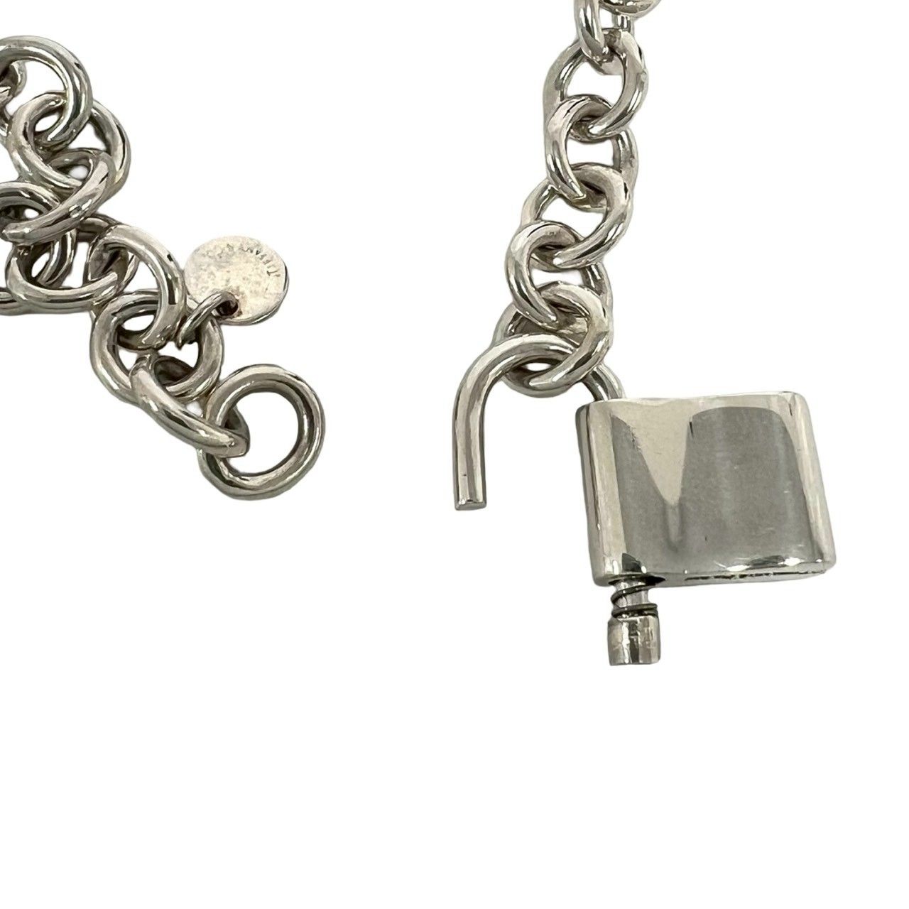 ティファニー 極太チェーン シルバー メンズ レディース 約51m 極 美品 TIFFANY&Co. ティファニー ロック ブレスレット シルバー925