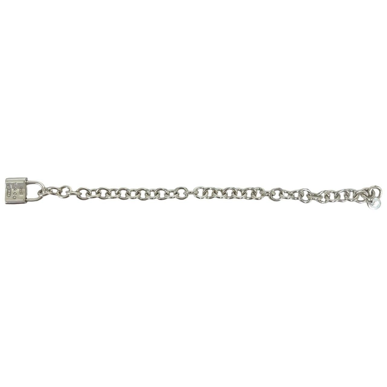 極 美品 TIFFANY&Co. ティファニー ロック ブレスレット シルバー925