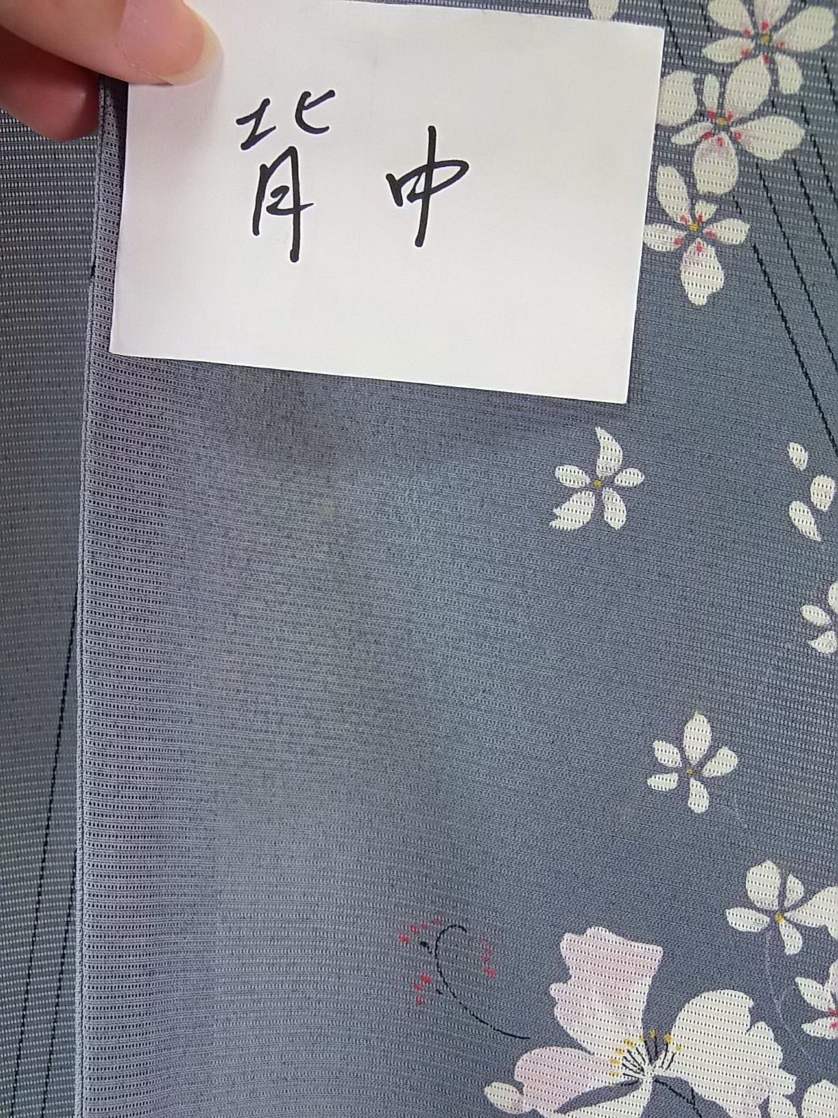 薄花色に舞う春秋花 駒絽 夏小紋 正絹 夏名古屋帯2点セット - メルカリ