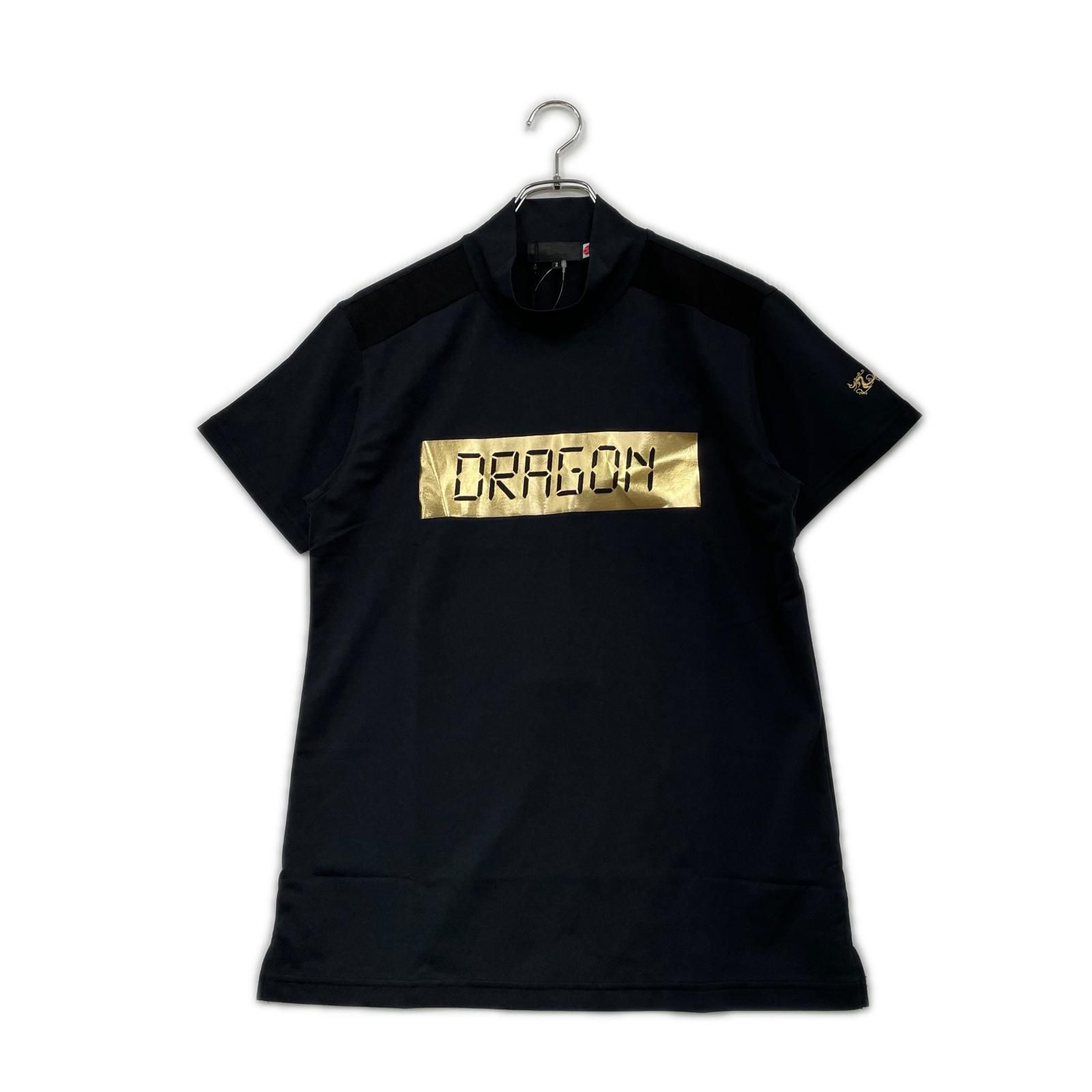 未使用品 メンズ ダンスウィズドラゴン DANCE WITH DRAGON 半袖シャツ 2(M) ブラック 黒 モックネック 薄手
