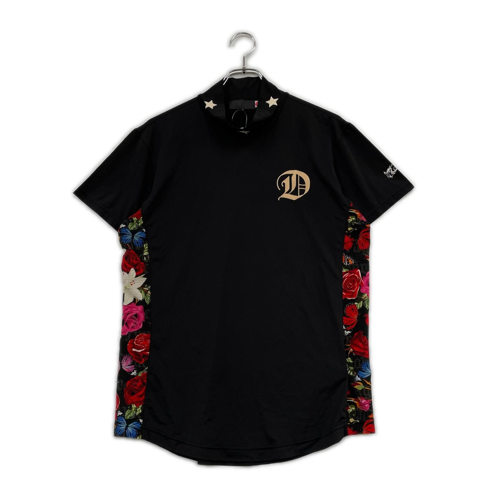 中古 メンズ ダンスウィズドラゴン DANCE WITH DRAGON 半袖シャツ 2(M) 黒 ブラック モックネック 薄手