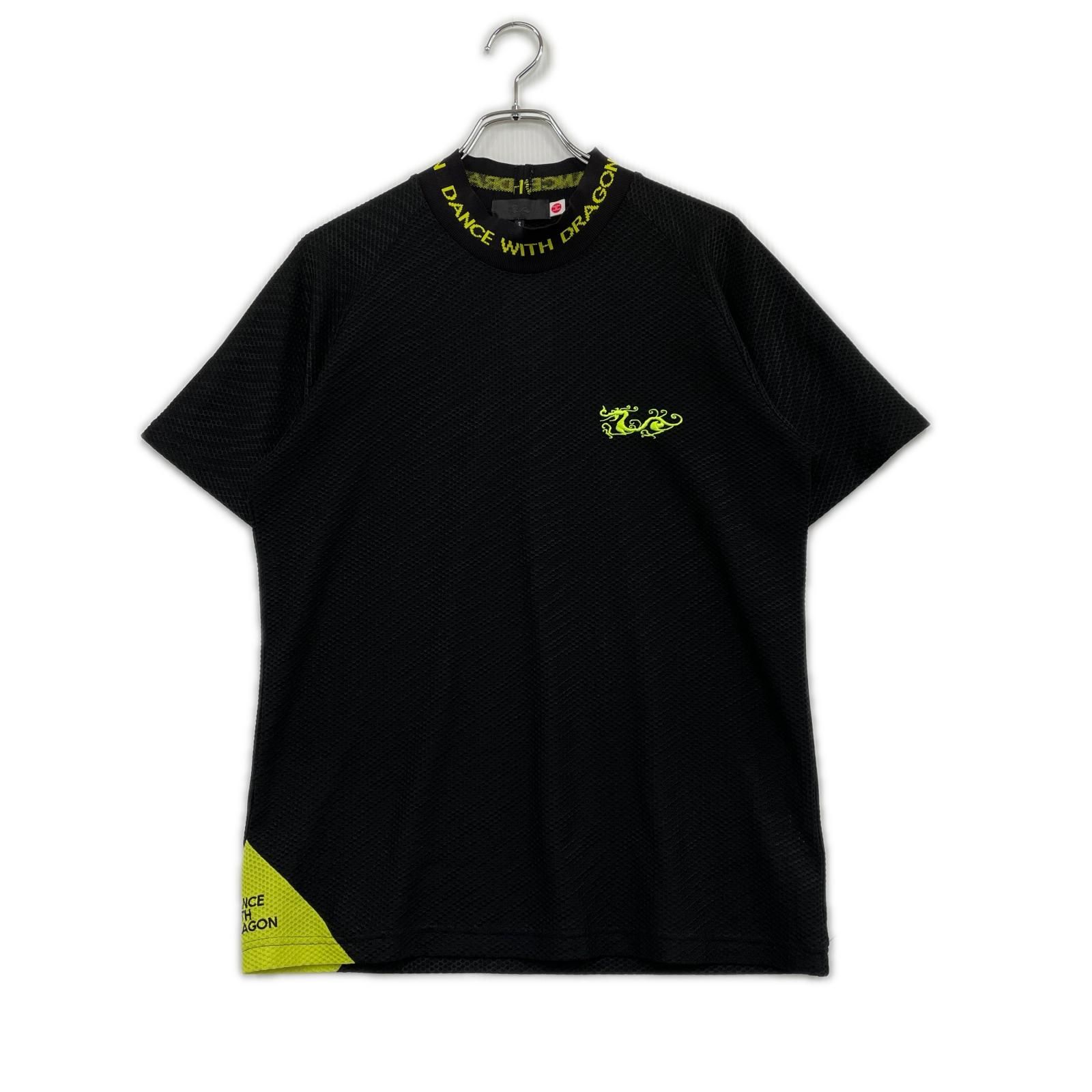 中古 メンズ ダンスウィズドラゴン DANCE WITH DRAGON 半袖シャツ 2(M) 黒 ブラック モックネック 通気性 8,424円
