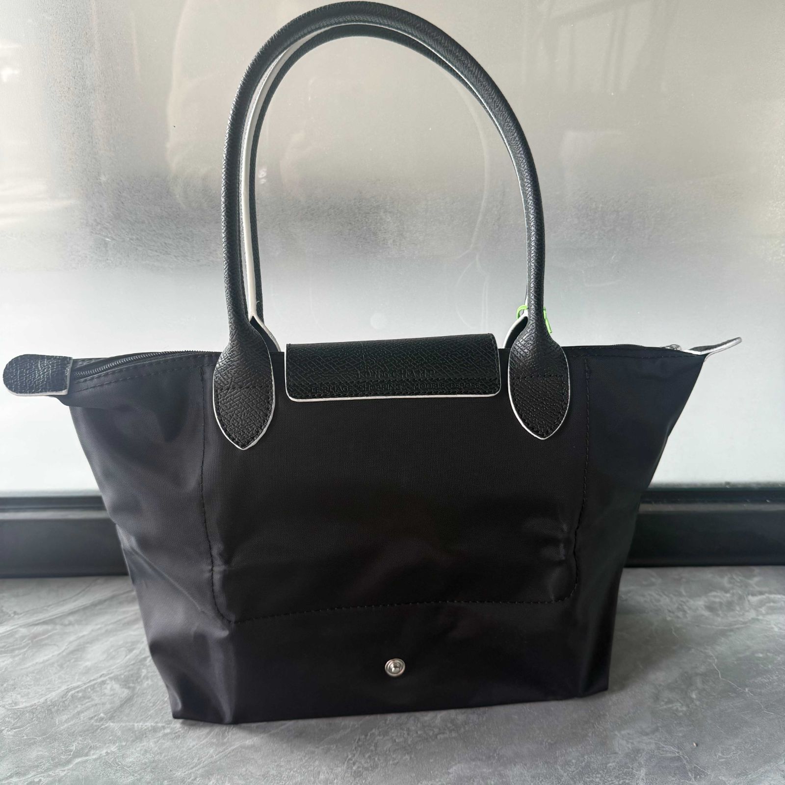新品未使用】ロンシャン LONGCHAMP ルプリアージュ長ハンドル ブラック 