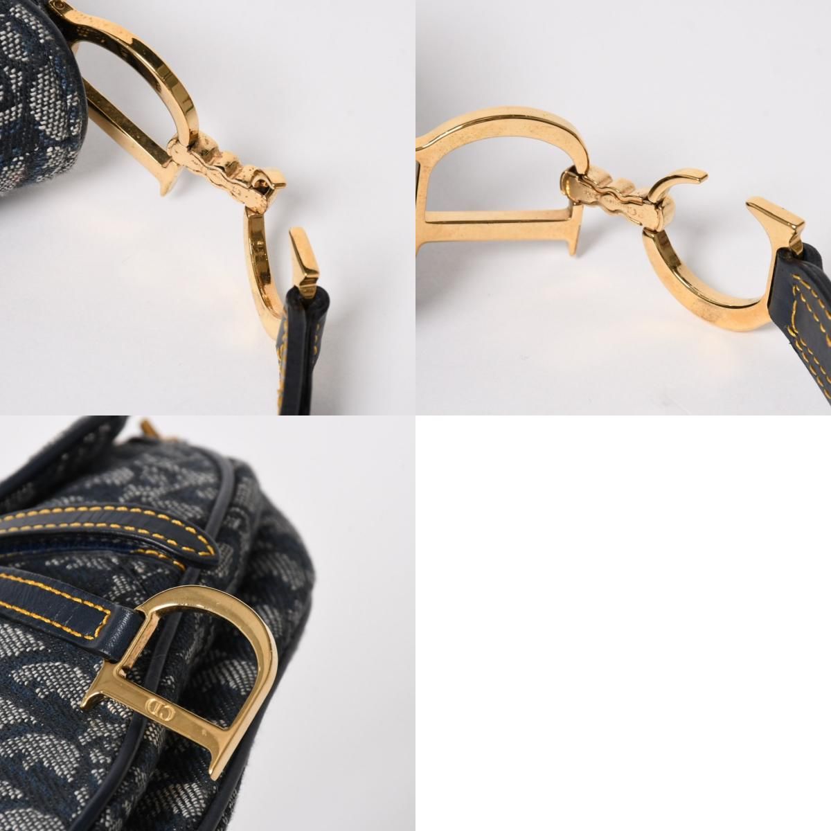 極美品 Christian Dior クリスチャンディオール ミニ サドルバッグ