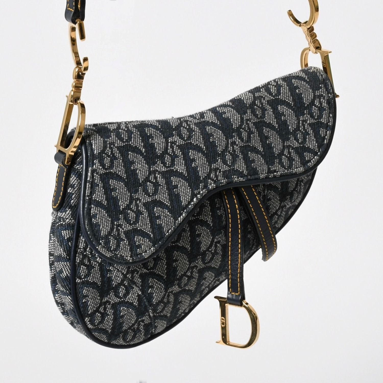 極美品 Christian Dior クリスチャンディオール ミニ サドルバッグ