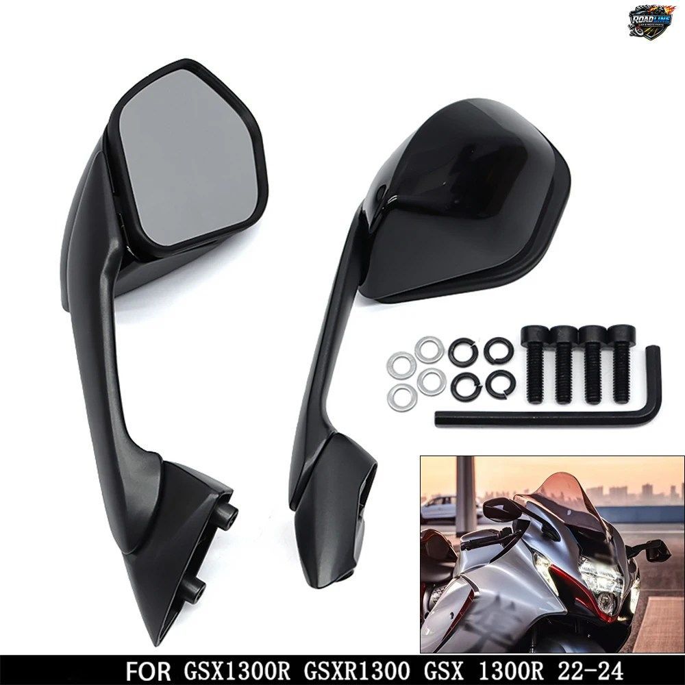 スズキ ハヤブサ GSXX1300R 2022 2023 2024 用オートバイ左右サイドリアビューミラー オートバイアクセサリー