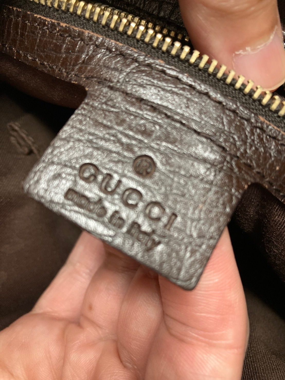 GUCCI グッチ GGキャンバス シェリーライン ショルダーバッグ チャーム