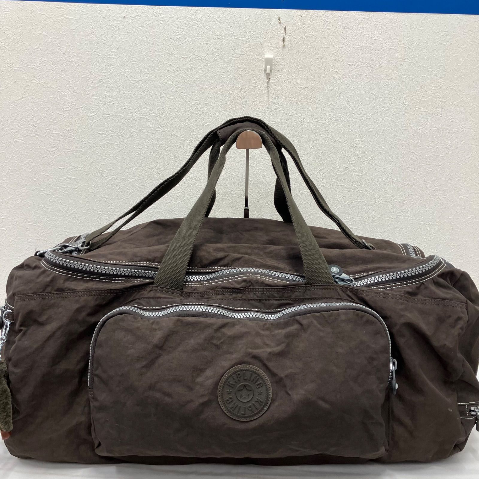 Y6236 Kipling キプリング 2way ボストンバッグ 旅行用バッグ ブラウン