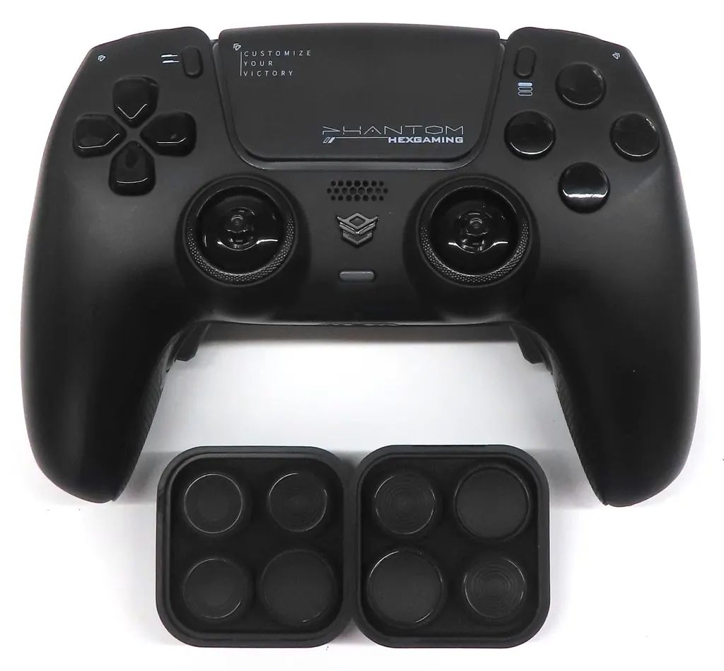 【中古】PS5ハード HexGaming PHANTOM コントローラー(標準バージョン/カオスブラック/キャリングバッグ付き)