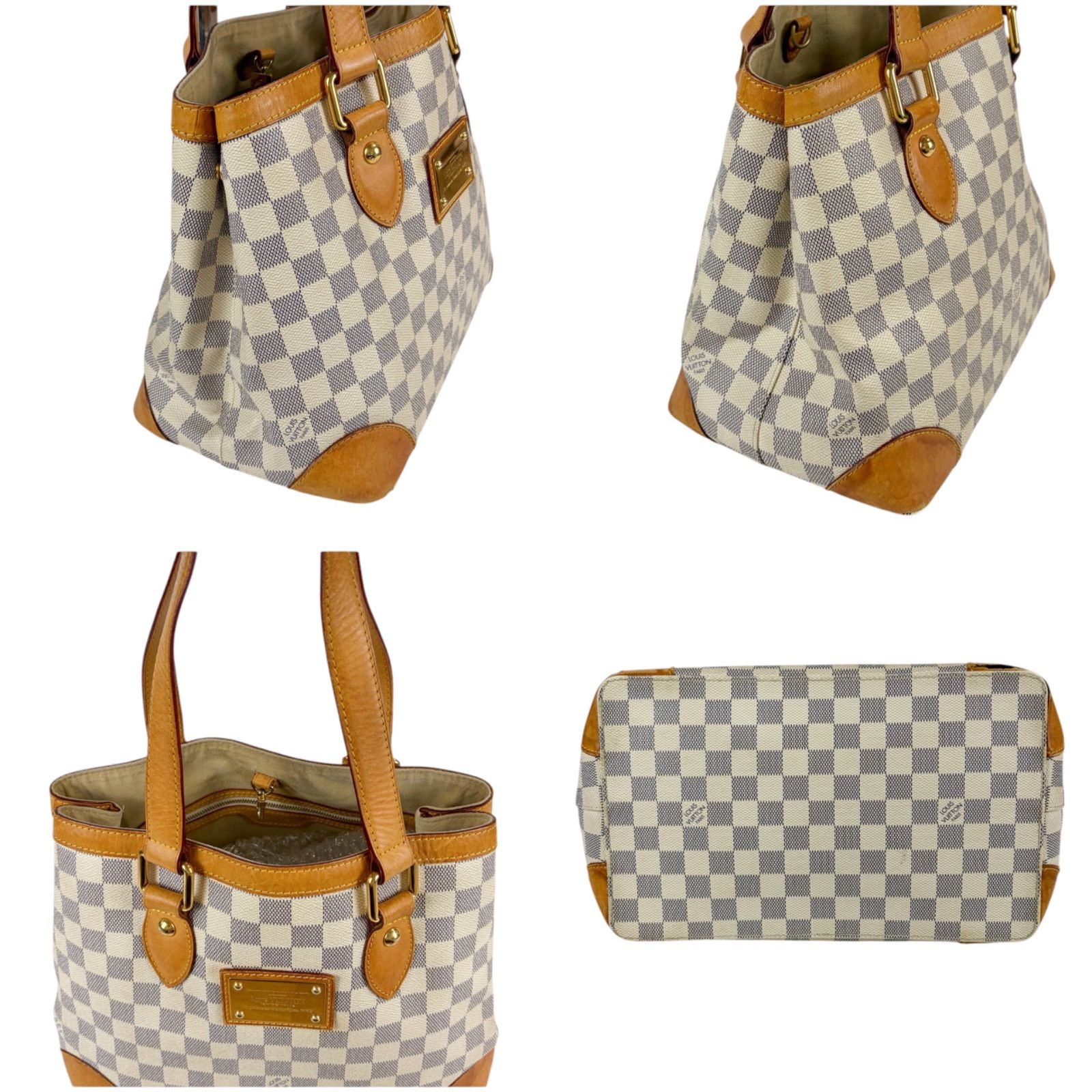 LOUIS VUITTON ルイヴィトン ダミエアズールレザー ハムステッドPM 