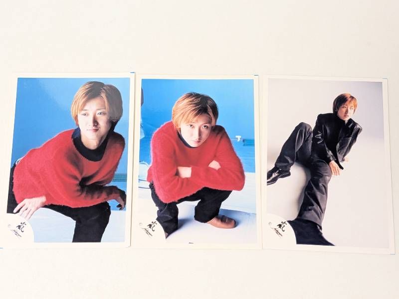 嵐 大野智 活動初期 嵐ロゴ 公式写真 3枚セット Join the STORM 2001