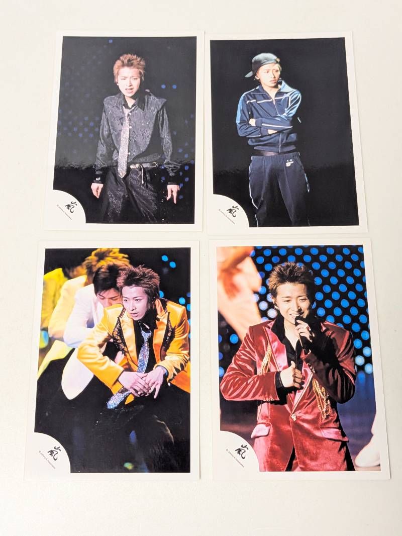 嵐 大野智 活動初期 嵐ロゴ 公式写真 4枚セット ソロコンサート Extra