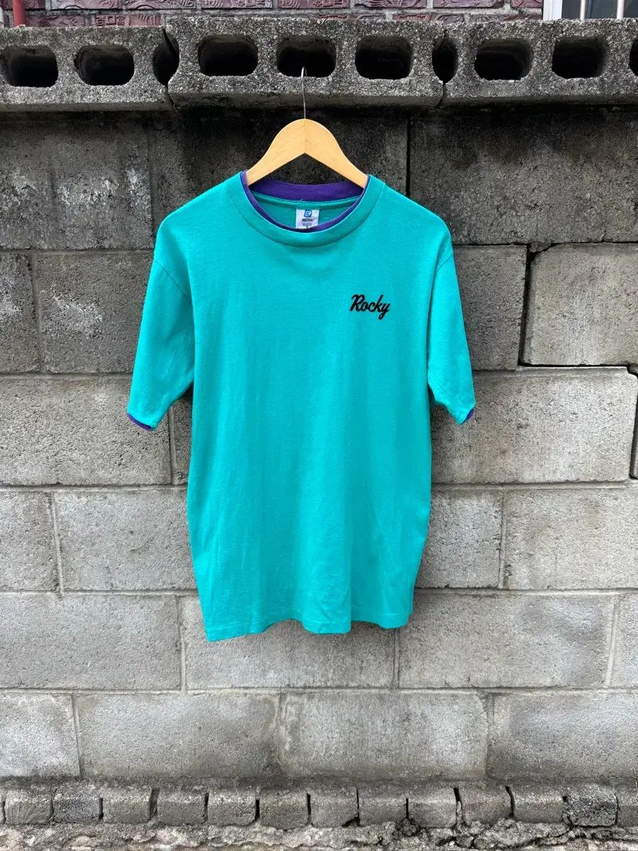 90s belton ヴィンテージ ツートン 刺繍 シングルステッチ リンガーTシャツ 半袖 Tシャツ m