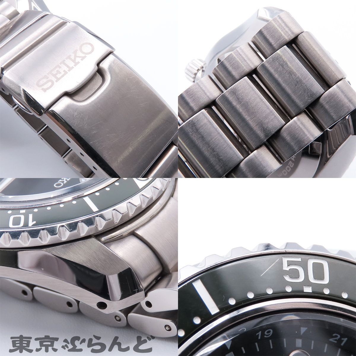 セイコー SEIKO プロスペックス SBEJ009 6R54-00D0 グリーン ステンレススチール ダイバーズ 1968 ヘリテージ GMT 腕時計 メンズ 自動巻 101885428