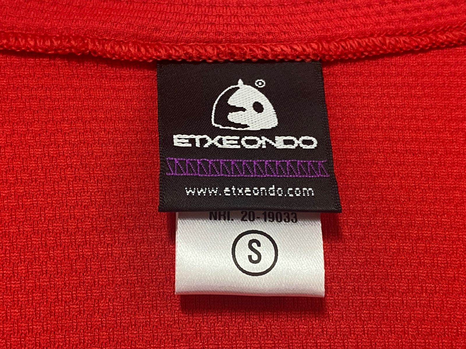 KJ980 エチュオンド ETXEONDO 半袖 サイクルジャージ 赤 S - メルカリ