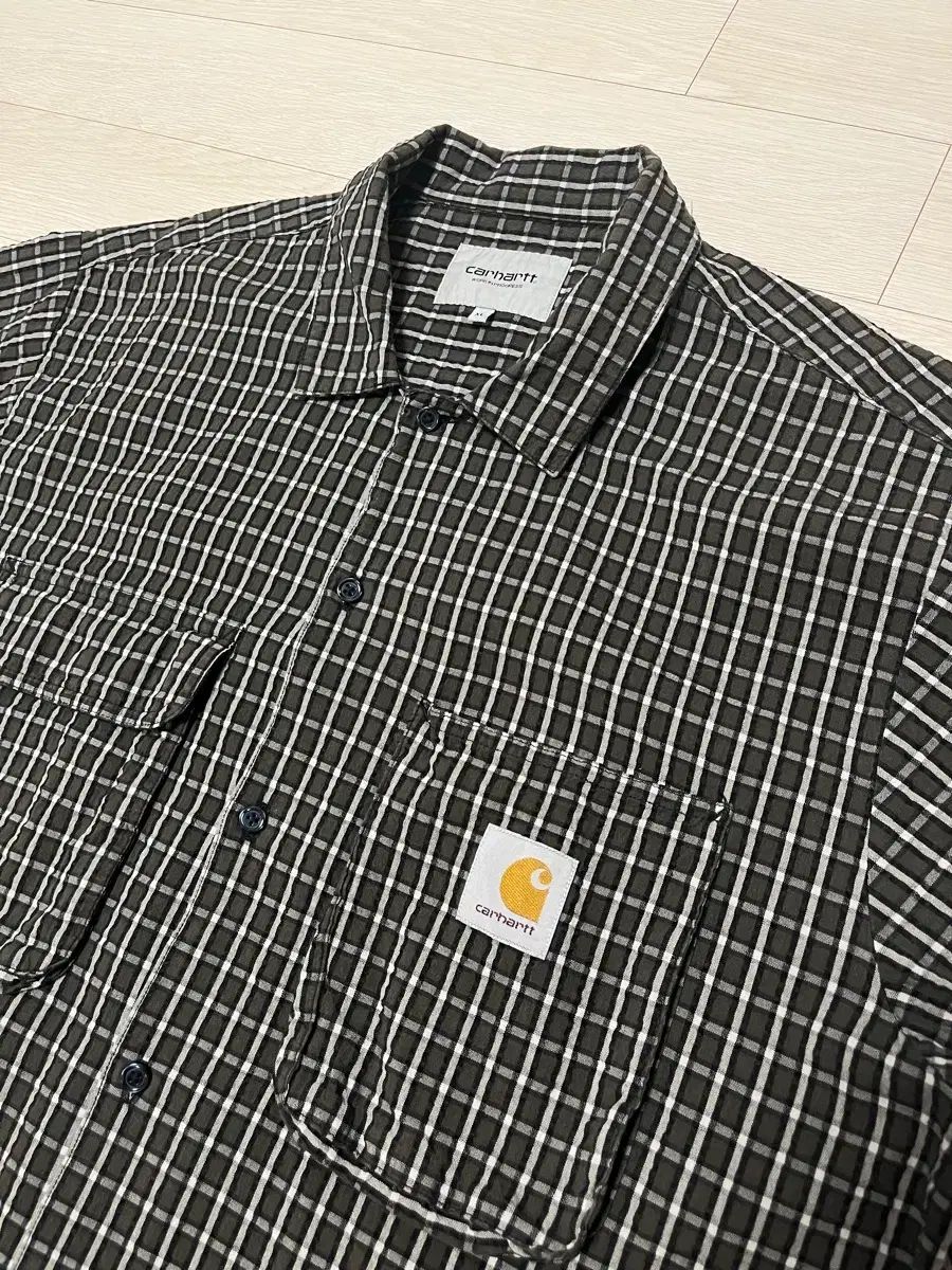Carhartt WIP ドライシアサッカー チェック シャツ XL
