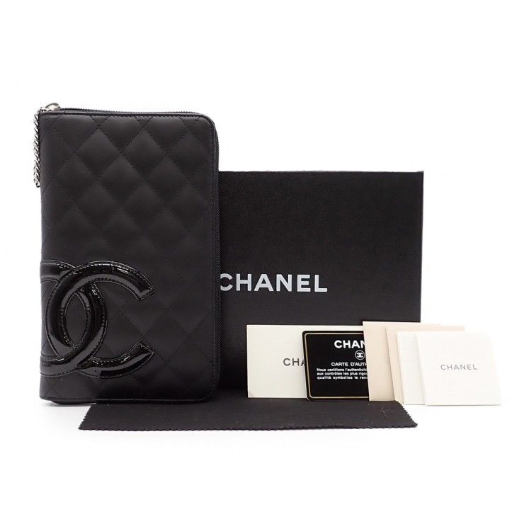 未使用品 CHANEL シャネル カンボンライン 長財布 オーガナイザー 