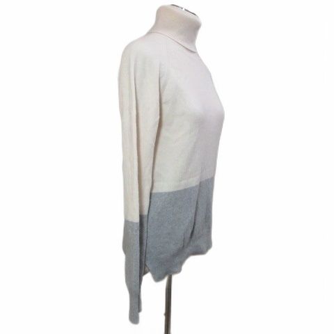 ベイジ BEIGE ウールカシミヤニット プルオーバー バイカラー