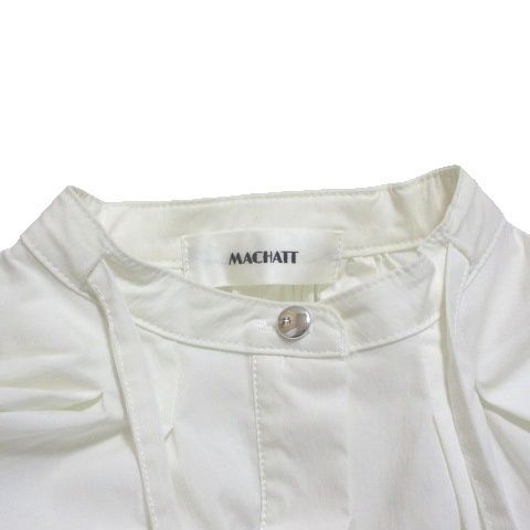 Drawer - MACHATT マチャット　シャツボレロ　ホワイト☆トップス マチャット MACHATT タイプライター シャツ ブラウス 7分袖 バンド