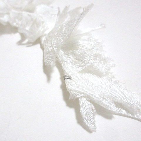 カレンテージ CURRENTAGE 美品 24SS コサージュ アクセサリー 白