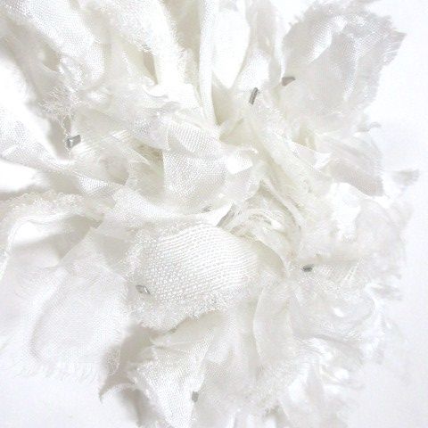 CURRENTAGE/カレンテージ 白コサージュ カレンテージ CURRENTAGE 美品 24SS コサージュ アクセサリー 白