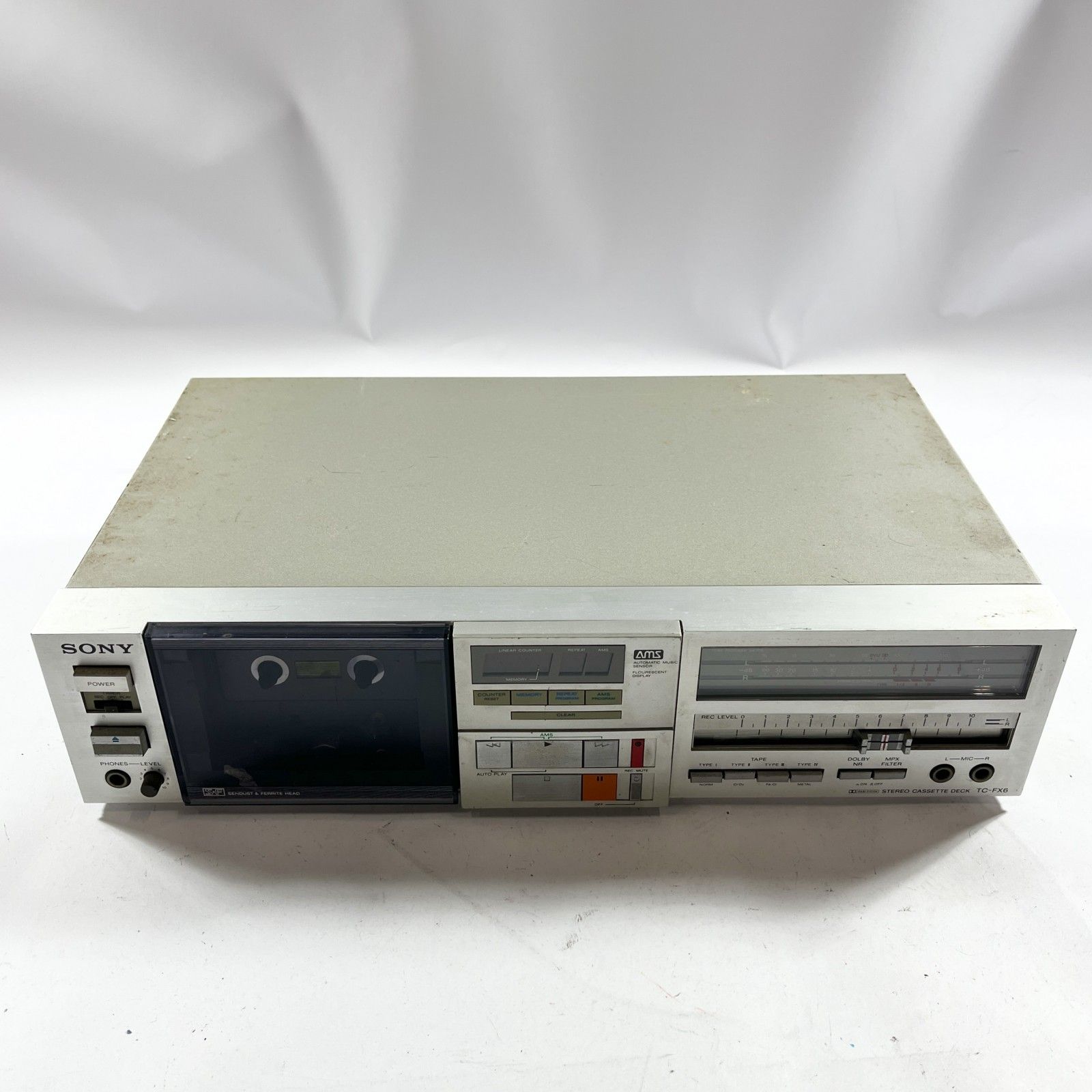 SONY ソニー TC-FX6 ステレオカセットデッキ 稼働品 ☆ SONY TC-FX6 カセットデッキ 日本製 MADE IN JAPAN ソニー テープ