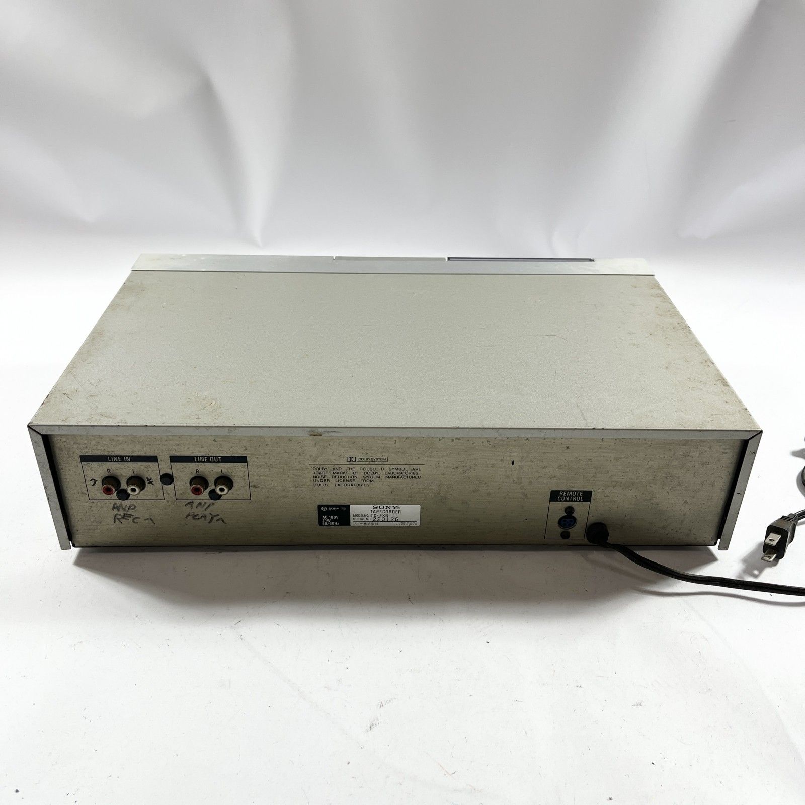 ☆ SONY TC-FX6 カセットデッキ 日本製 MADE IN JAPAN ソニー テープ
